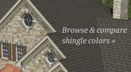 Select & compare shingle colors